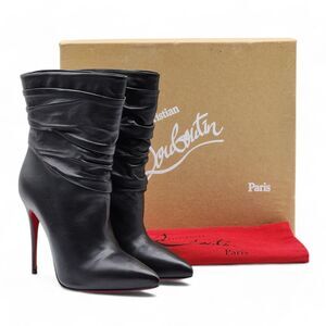Christian Louboutin Ishtar Boots 100mm - Leather - Black 36 5.5US $1995